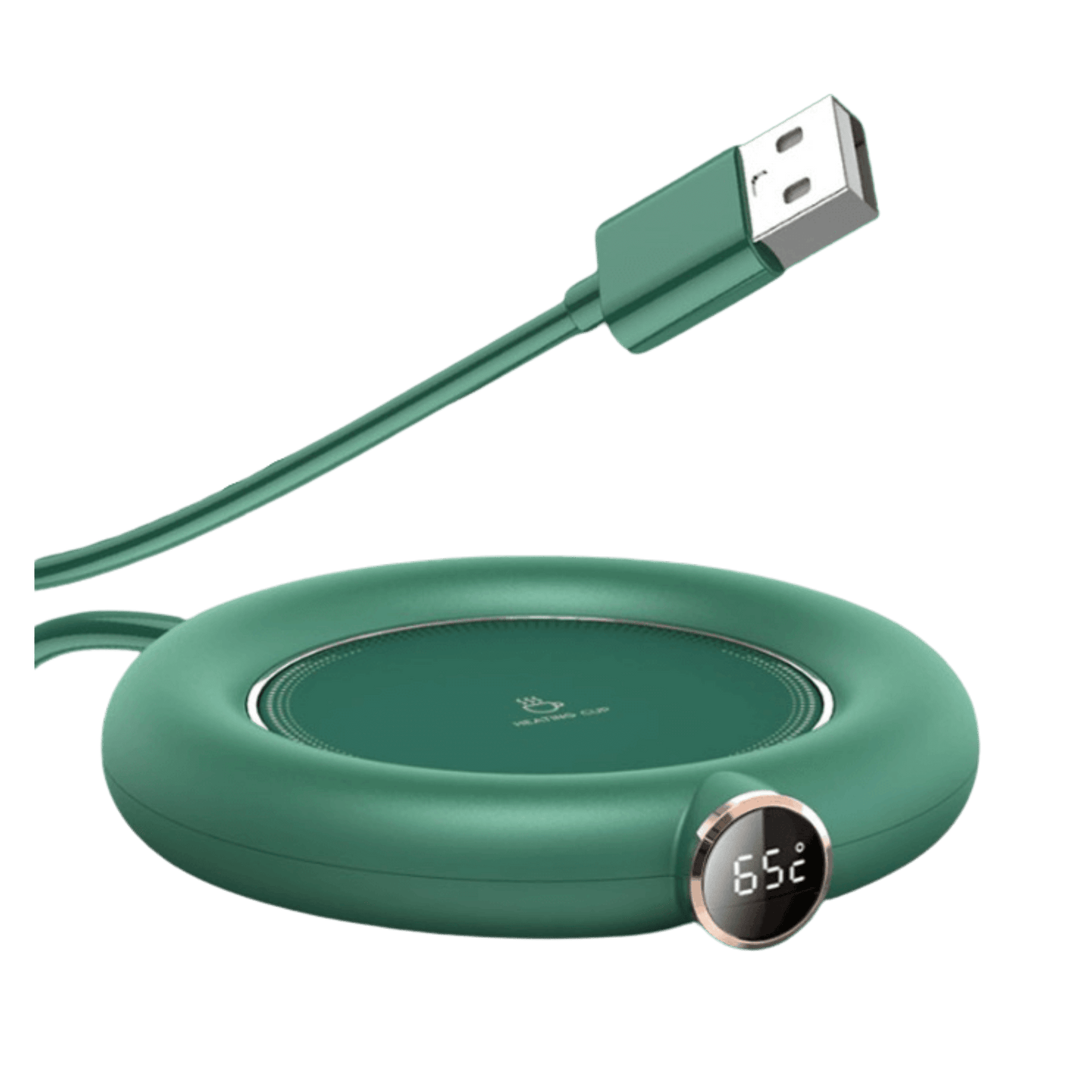 Electric Coffee Mug Warmer Lightweight Cup Warmer for Home Office (Green USB)